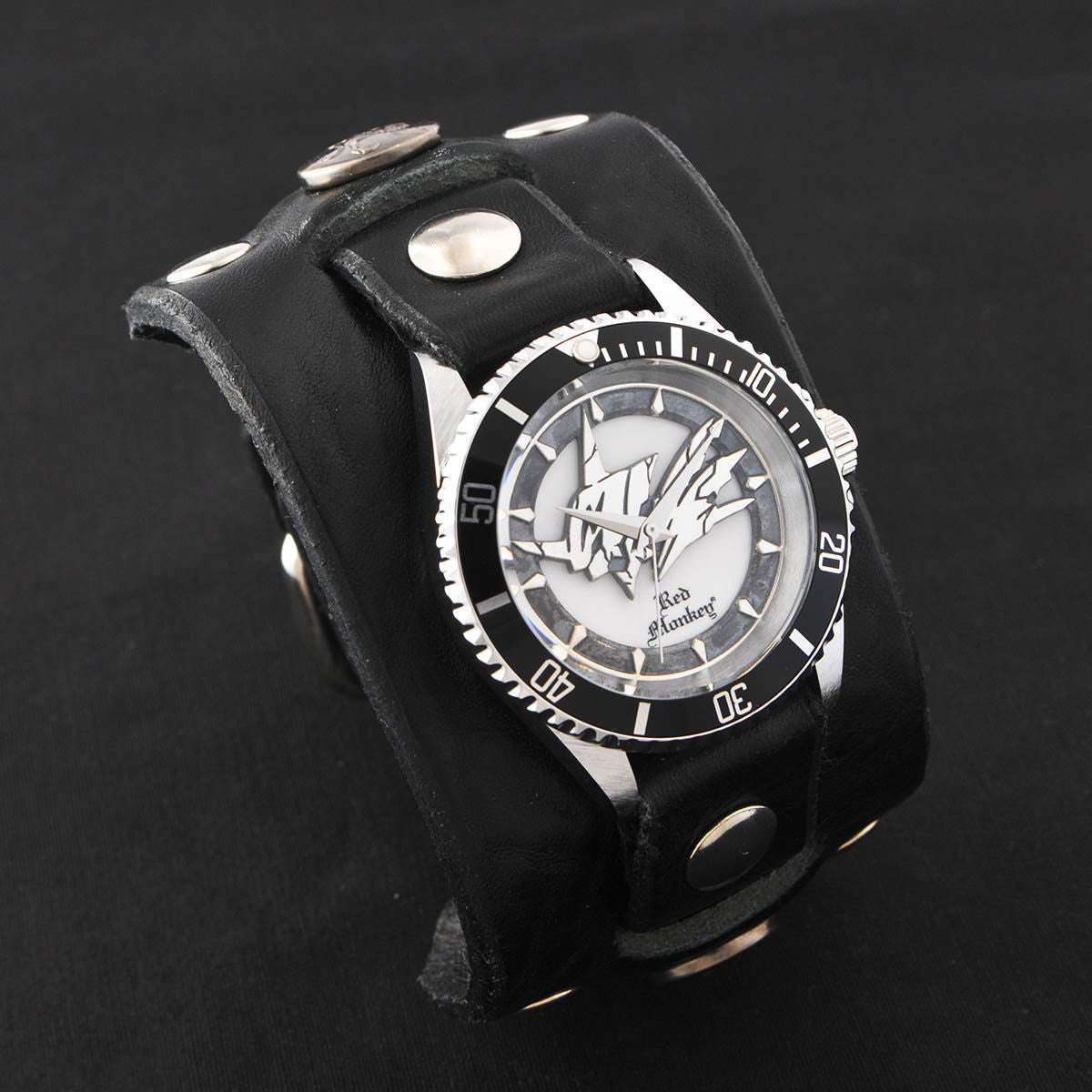 Digimon Adventure Red Monkey Silver 925 High End Model Black Watch Limited