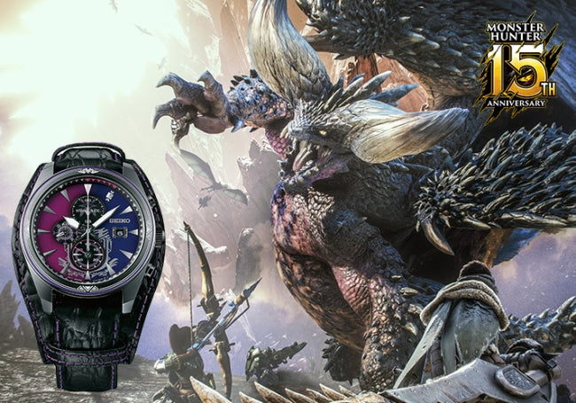 Monster Hunter 15th Anniversary Limited Nergigante Model Watch SEIKO SBPY157