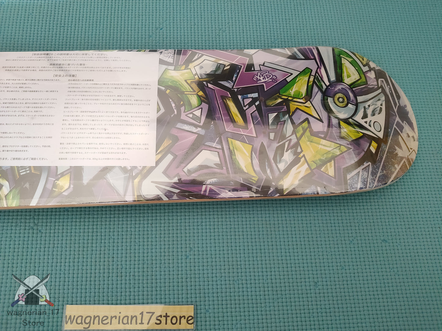 Pokémon Center Shibuya Limited Mewtwo Model Skateboard Deck