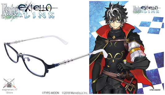 Fate EXTELLA LINK Charlemagne Model Glasses Flame No Degree Demo Lens