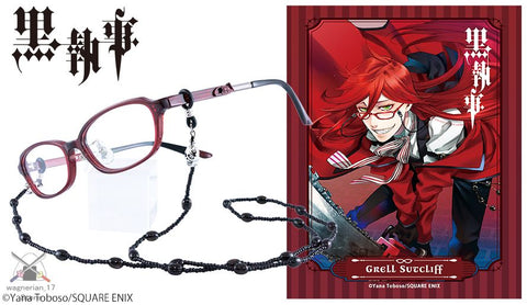 Black Butler Grell Sutcliff Model Glasses Flame