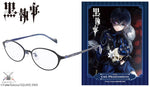 Black Butler Ciel Phantomhive Model Glasses Flame No Degree Demo Lens