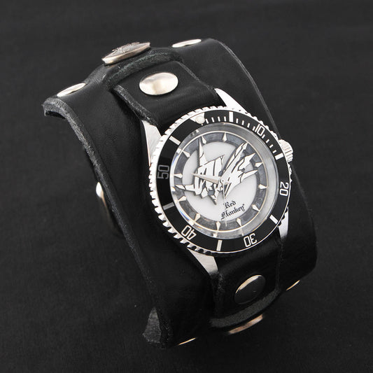 Digimon Adventure Red Monkey Silver 925 High End Model Black Watch Limited