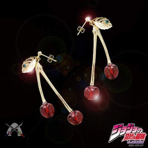 【PRE-ORDER】JoJo's Bizarre Adventure Stardust Crusaders Noriaki Kakyoin Cherry Earrings