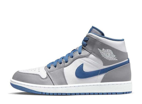 Nike Air Jordan 1 Mid "True Blue" Sneakers Shoes