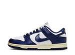 Nike WMNS Dunk Low PRM "Midnight Navy and White" Sneakers Shoes