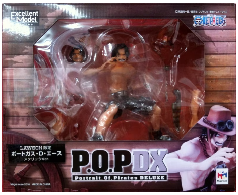 ONE PIECE Portgas D. Ace Metallic Ver. “ONEPIECE” Excellent Model Lawson ARG ONEPIECE Stamp Rally Winning Item