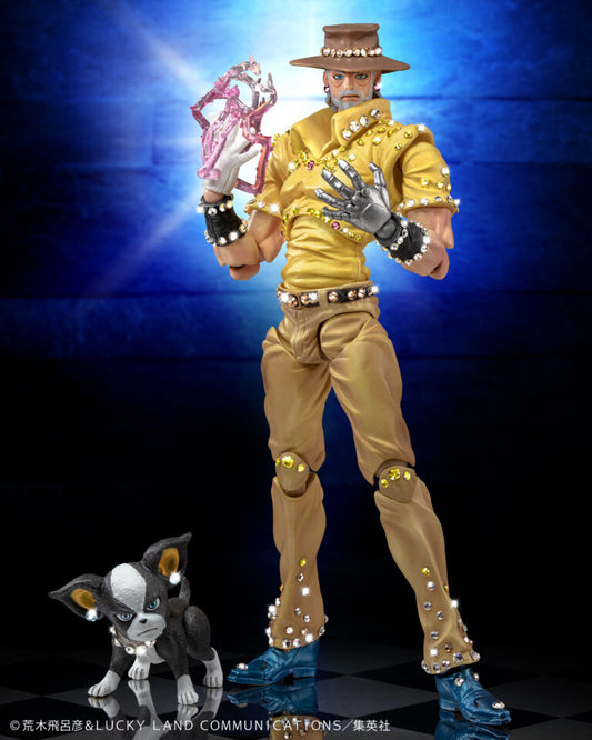 JoJo's Bizarre Adventure Part3 Joseph Joestar and Iggy Figure [Crystal Limited Edition]