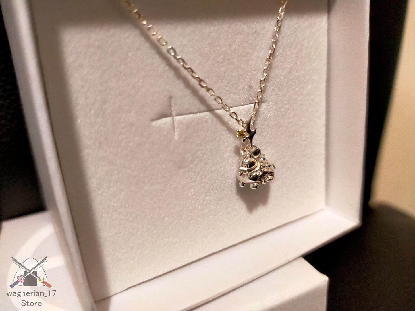 Pokemon Yamper Silver Necklace