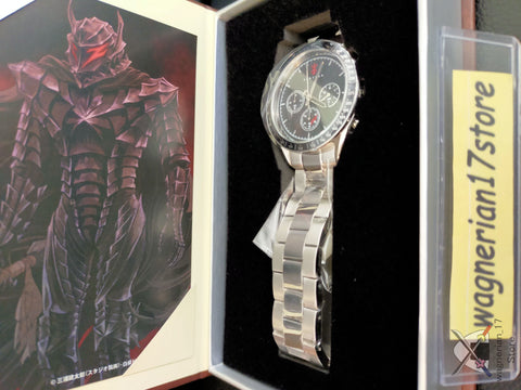 Berserk Chronograph Watch Natural Diamond Metallic Silver Limited 500