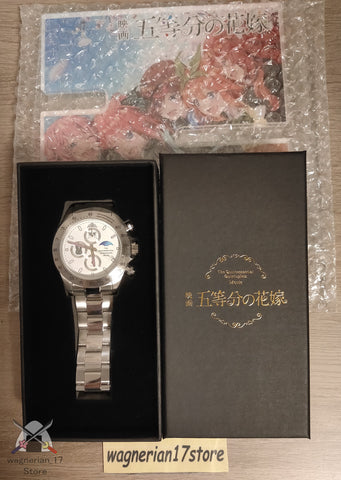 The Quintessential Quintuplets Movie Chronograph Watch Nakano Nino White ver.