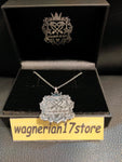 Kingdom Hearts Emblem Necklace Silver