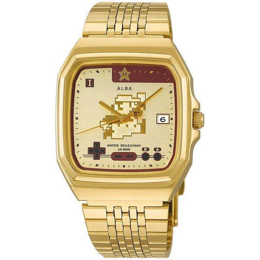 Super Mario Bros Model Watch SEIKO ALBA Limited Gold ACCK711
