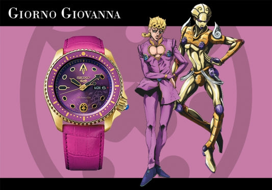 JoJo's Bizarre Adventure Seiko 5 Sports Watch Giorno Giovanna SBSA036