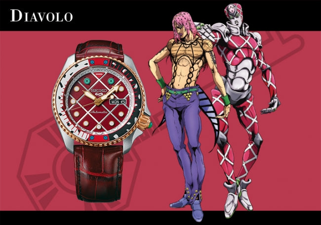 JoJo's Bizarre Adventure Seiko 5 Sports Watch Diavolo SBSA034
