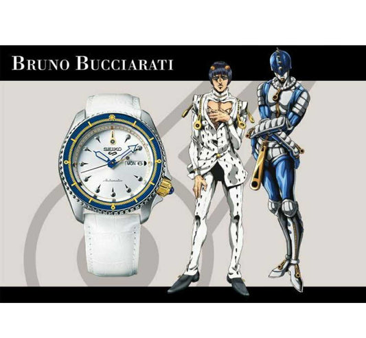 JoJo's Bizarre Adventure Seiko 5 Sports Watch Bruno Bucciarati SBSA029