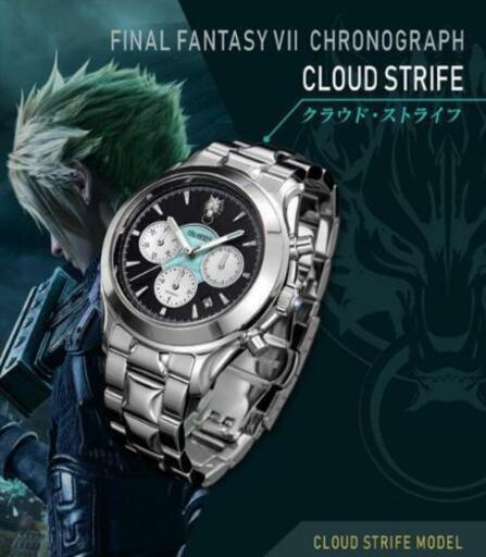 FINAL FANTASY VII Cloud Strife Chronograph Watch Limited 77