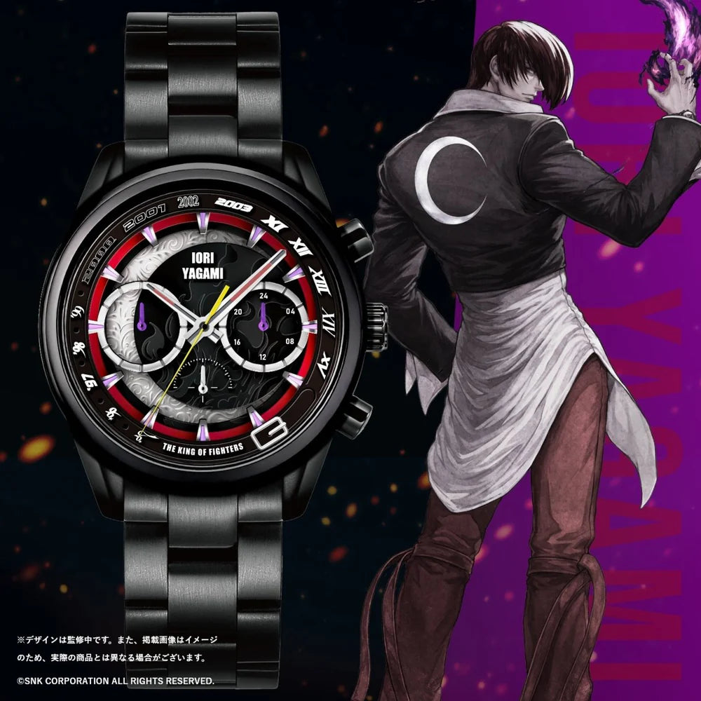 THE KING OF FIGHTERS 30TH ANNIVERSARY Chronograph Watch Iori Yagami