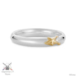 Kingdom Hearts Ring Platinum x 18k Yellow Gold