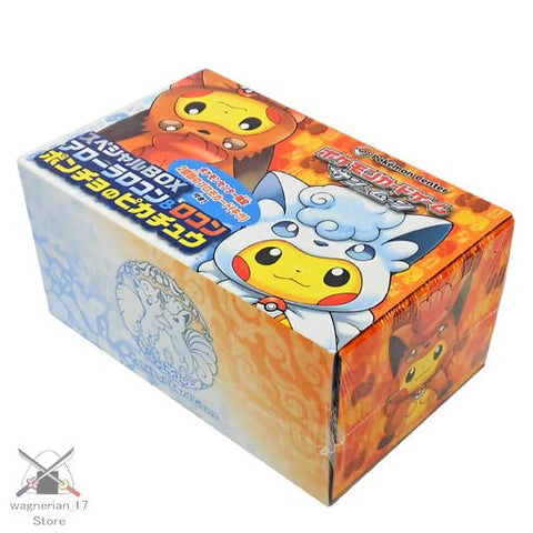 Pokémon Card Sun and Moon Special Box Poncho Pikachu Alolan Vulpix