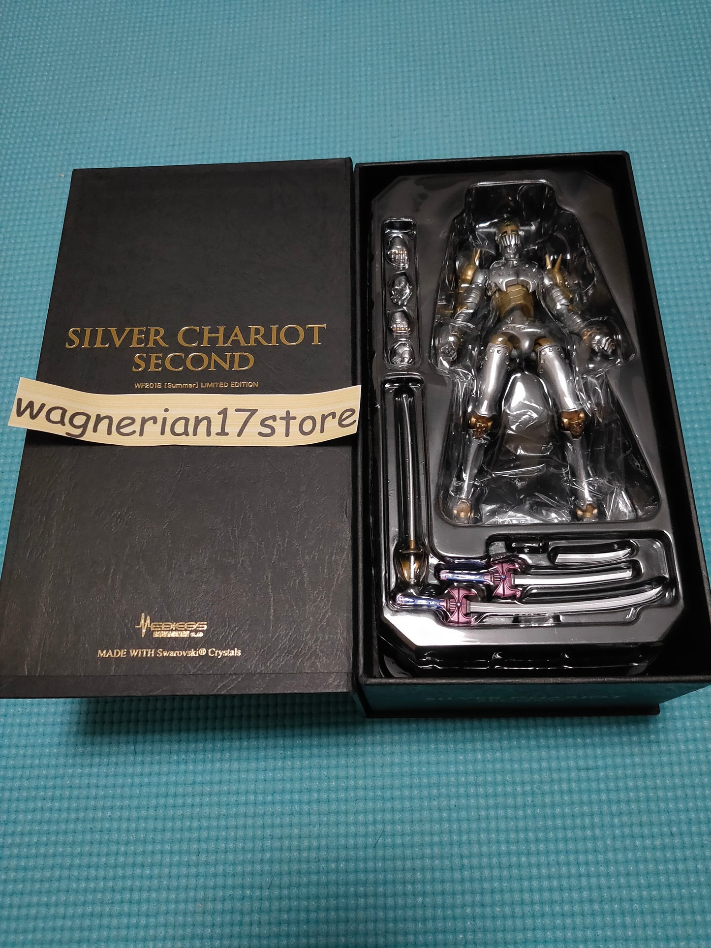JoJo's Bizarre Adventure Part3 Silver Chariot Swarovski Figure Limited 40