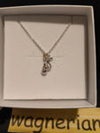 Pokemon Espeon and Poke Ball Model Silver Necklace