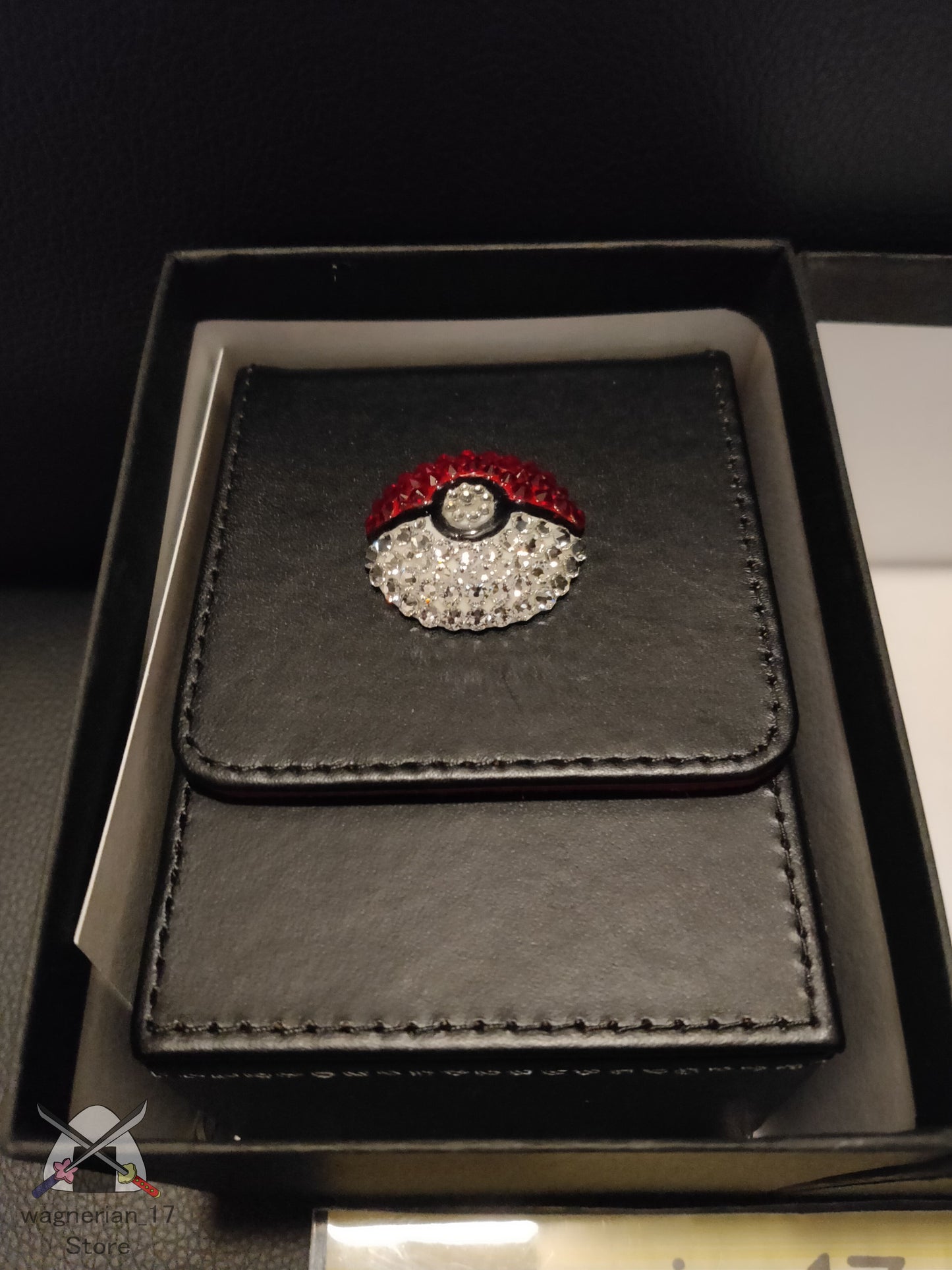 Pokemon Poke Ball Model Deck Case Pokemon Center Shibuya Limited Swarovski CRYSTAL STONE