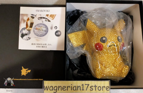 Pikachu Swarovski Crystal Stone Figure Pokemon Center Shibuya Limited
