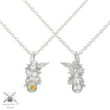 Pokemon Jolteon and Poke Ball Model Silver Necklace