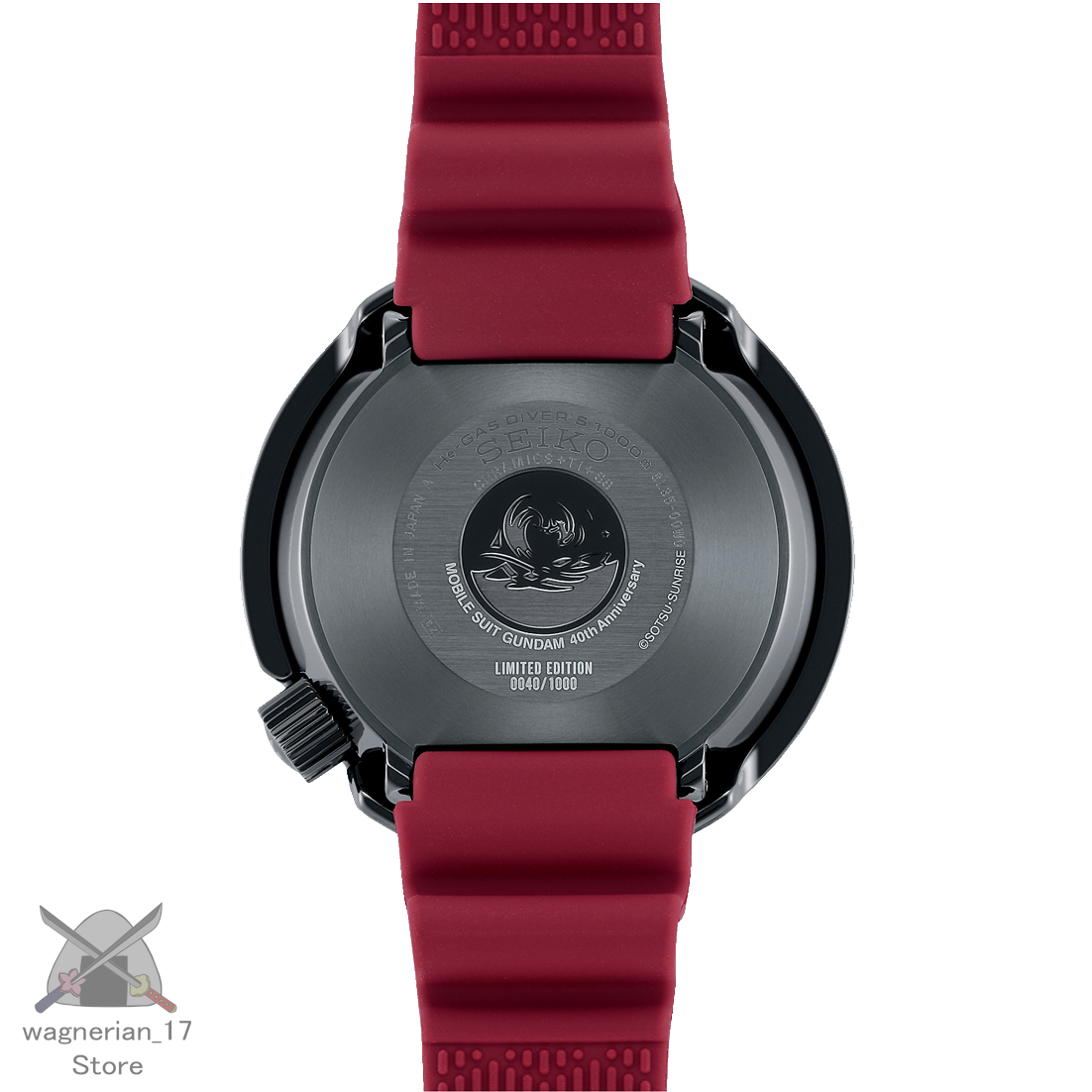 Gundam 40th Anniversary Char's Zaku Model Watch SEIKO PROSPEX Limited 1000