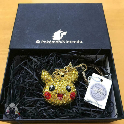 Pikachu Face Charm Swarovski Pokemon Center Shibuya Limited