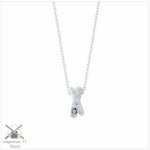 EVANGELION Unit 00 Rei Model Cross Ring Silver Necklace