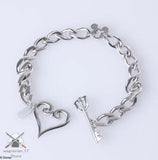 Kingdom Hearts Bracelet Silver Kingdom Chain