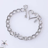 Kingdom Hearts Bracelet Silver Kingdom Chain