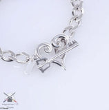 Kingdom Hearts Bracelet Silver Kingdom Chain